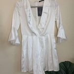 BANJUL Joanna A Bridal Boutique White Romper with Bell sleeves size S NWT Photo 0