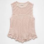 American Eagle AE Mixed Stitch Sweater Tank Top NWT Hushed Violet XS Photo 4