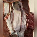 Halston Heritage Halston Suede Drawstring Backpack, Brown, Modern Retro‎ Photo 4