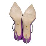 Stuart Weitzman  Glam PVC Pumps Women’s Size 9 Wisteria Ankle Strap Heels Photo 6
