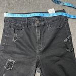 Hollister High Rise Super Skinny Jeans Black Distressed Ripped Size 7S 28x28 Photo 4