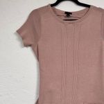 Torrid Pink Short Sleeve Ribbed Sweater Dress Womens L Preppy Modest Knee Length Photo 3