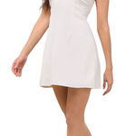 Lulus Gillian White Pleated Strapless Mini Dress size XS NWT Photo 0