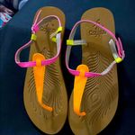 CORKYS CRAYOLA WO SIZE 9 Colorful Sandals BUCKLE ANKLE STRAP. EUC CLEAN Pink Photo 1