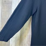 H&M Medium Black Light Weight Crewneck 3/4 Sleeves Knit Sweater Photo 3