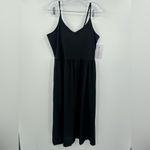 Athleta NWT Elation V-Neck Hybrid Dress Black #601546 Size Large Photo 1