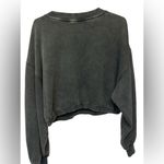 H&M  black grey crop sweatshirt green orange car speedway sports graphic Photo 1