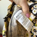 Motel Rocks Motel Ima Yellow Black Retro Floral Print Mini Skirt S Photo 7