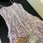 Rococo Sand Avana Midi ruffled corset dress, high low hem, leopard print, sz M White Size M Photo 13