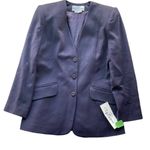 Oleg Cassini  Wool Suit Blazer Jacket Purple Size 10 Vintage Rare Workwear NWT Photo 7