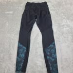 Athleta Leggings Small Black Floral Long Pant Athletic Pockets Activewear Women Photo 8