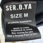 Ser.o.ya Black Brogan Dress Crisscross Jersey midi Dress Women’s Medium Photo 3