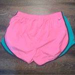 Nike  “Just Do It” Windbreaker Pink/Green/Black Shorts Women’s Size Large Photo 3