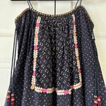 Ulla Johnson ULLA JOHNSON Nara Folk Embroidered Shibori Patchwork Midi Shift Dress Size 2 Photo 7