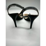 Adrienne Vittadini Gabriella Zip Sandals Black High Heels Women’s Size 10 Photo 5