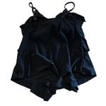 Magicsuit Women's Rita Tiered Ruffle Tankini Top Black Size 16 Photo 2