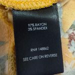 Torrid Yellow Orange Floral Tropical Sleeveless V Neck Cami Tank Top Size 4 Photo 3