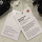 Lululemon  Dual Pouch Wristlet Black New With Tags Photo 5