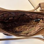 Maxx New York Crocodile Embossed Print Leather Shoulder Bag Purse Rose Gold Photo 3