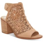 Vince Camuto Beige Cutout Block Heel Sandals Photo 0