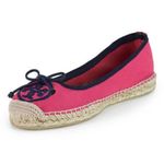 Tory Burch Ballet Espadrilles in Lipstick Pink and Navy Blue Flats Size 6 Photo 0