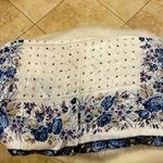 Chinese 100% silk beautiful scarf 🧣 Blue Photo 0