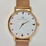 Wristology rose gold tone women quartz analog watch 37mm mesh band running Photo 0