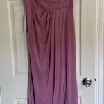Azazie NWT  Mena Vintage Mauve Bridesmaid Dress Cocktail Gown Wedding Guest Blush Photo 4