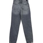 ZARA Wide Leg High Rise Vintage Distressed Cropped Jeans 2 Rinsed Black #3900 Photo 13