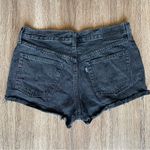 Levi's Levi’s Made & Crafted 501 Shorts Black Charcoal Premium Selvedge Denim Cuffed 29 Photo 5