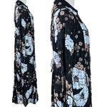 Free People  Bohemian Hippie Flower Child Back At It Maxi Dress Black Medium Photo 7