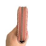 Bottega Veneta  Floral Embroidered Intrecciato Leather Zip Around Wallet in Pink Photo 5