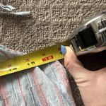 Anthropologie Maeve by  Gauzy Tiered Dress Cover Up Light Blue Pink Stripe XS Photo 6