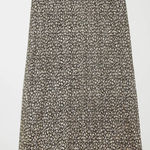 Anthropologie  Maeve Anina Shimmer Preppy Holiday Cheetah Whimsigoth Midi Skirt 6 Photo 0