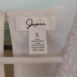 Japia womens dress sheer tan patterned ruffled ties with belt size Small Photo 1