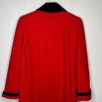 Vintage Herman‎ Kay Petite Wool Blend Coat Red Black Size 4P Photo 3