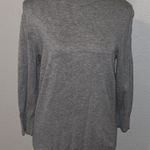 Apt. 9  Grey Fall Neutral Basic Ribbed Statement Sweater Size Medium Photo 0