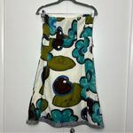 Anthropologie Maeve Strapless Floral Dress Turquoise White Photo 6