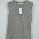 IRO NWT Tarika Sleeveless Crewneck Top Padded Shoulder Size XS Organic Cotton Photo 1