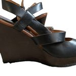 Coach Black Double Buckle Strappy Open Toe Platform Wedge Women’s Size 8 Photo 8