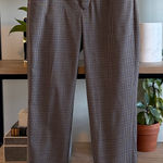 Banana Republic Mid-Rise Plaid Italian Fabric Ankle Woven Career Dress Pant, 0 Photo 0