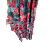 Adrianna Papell Adriann Papell Floral Halter Mermaid Gown Dress Womens 2 Wedding Guest Whimsical Photo 4