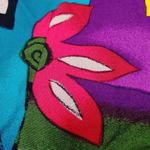 Bobbie & Brooks Bobbie Brooks Size Large American Vintage Retro Pop 80s Vibrant Geometric Top Bl Photo 6