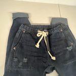 One Teaspoon NEW Size XS Womens Fox Black Shabbies Drawstring Boyfriend Jeans Photo 8