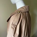 EXPRESS Women's XL Beige Double Breasted Belted Trench Coat NWT Sherpa Lining Photo 2