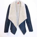 Faux Shearling Blue Jacket Size XS Photo 0