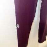 P’Tula maroon women’s new full length high rise crossover leggings Purple Size M Photo 3