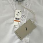 Tommy Bahama Agua Amara Top White Size Small Resort Wear Coastal Ruffle Blouse Photo 9