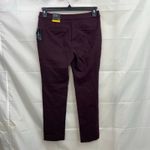 NEW Alfani women's deep red purple slim leg tummy control stretch casual pants 6 Size 6P Photo 4