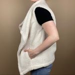 Jones New York Plush Small Oversized Teddy Waterfall Open Shawl Cardigan Vest Photo 2